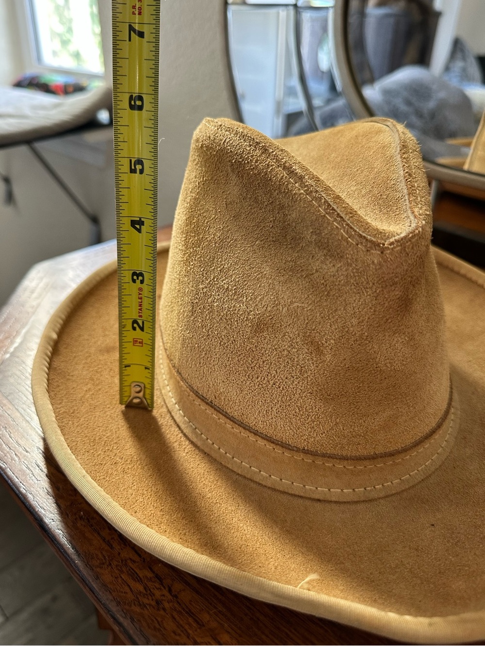 Tan Suede leather Cowboy Hat 🤠